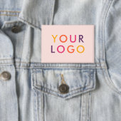 Geschäftslogo-Branding Blush-Pink Button (Insitu)