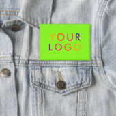Geschäftslogo-Branding Lebendiges Grün Button (Insitu)