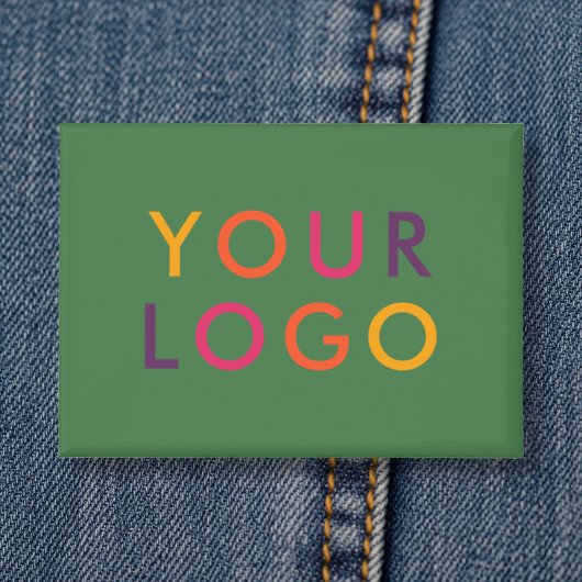 Geschäftslogo-Branding-Vorlage Grün Button