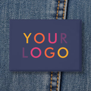 Geschäftslogo-Branding-Vorlage Navyblau Button
