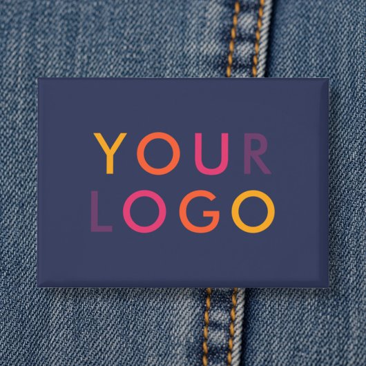 Geschäftslogo-Branding-Vorlage Navyblau Button