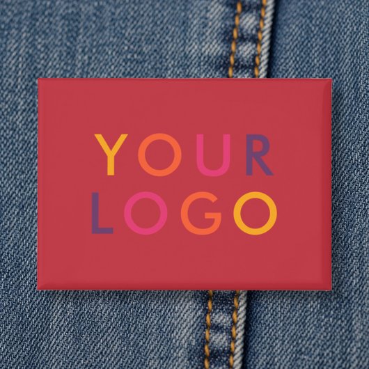 Geschäftslogo-Branding-Vorlage Rot Button