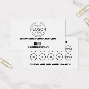 Geschäftslogo Chic 2x10stk Treuekarte