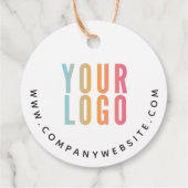 Geschäftslogo Danke Weißer Anhänger mit Schnur (Rückseite)