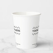 Geschäftslogo Einfach Beruflich Pappbecher (Links)