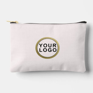 Geschäftslogo Einfach Elegant Modern Blassrosa Zubehörtasche
