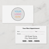Geschäftslogo Einfache Bestellkarte Terminkarte (Vorne/Hinten)