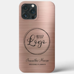 Geschäftslogo Faux-Roségoldfolie Case-Mate iPhone Hülle