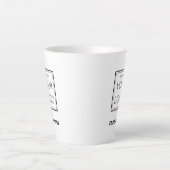 Geschäftslogo Firmenname Markenwerbung   Milchtasse (Vorderseite)