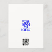 Geschäftslogo Foto Eleganter QR-Code Weiß Flyer (Hinten)