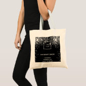 Geschäftslogo für Black Glitzer Tragetasche (Vorderseite (Produkt))
