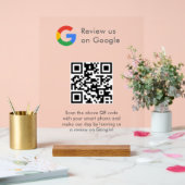 Geschäftslogo Google Bewertungen Website-Scan Acrylschild (Hochzeit)