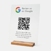 Geschäftslogo Google Bewertungen Website-Scan Acrylschild (Winkel)