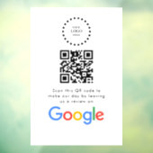 Geschäftslogo Google Bewertungen Website-Scan Fensteraufkleber (Blatt 3)