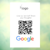 Geschäftslogo Google Bewertungen Website-Scan Fensteraufkleber (Blatt 3)