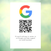 Geschäftslogo Google Bewertungen Website-Scan Fensteraufkleber (Blatt 3)