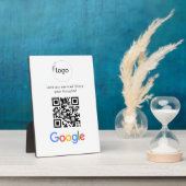 Geschäftslogo Google Bewertungen Website-Scan Fotoplatte (Seite)