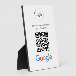 Geschäftslogo Google Bewertungen Website-Scan Fotoplatte