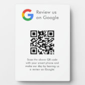Geschäftslogo Google Bewertungen Website-Scan Fotoplatte (Vorderseite)