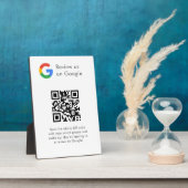 Geschäftslogo Google Bewertungen Website-Scan Fotoplatte (Seite)