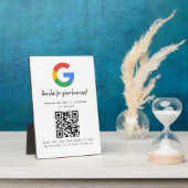 Geschäftslogo Google Bewertungen Website-Scan Fotoplatte (Seite)