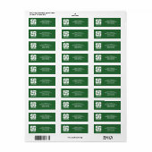 Geschäftslogo Grüne Firma Rücksendeadresse (Vorne)