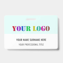 Geschäftslogo hochladen Namen Info Branded Badge h