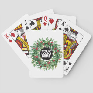 Geschäftslogo Holly Berry Mistel Weihnachten Spielkarten