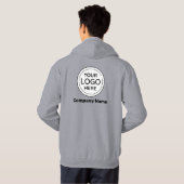 Geschäftslogo Hoodie (Schwarz voll)