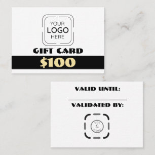 Geschäftslogo Individuelle Geschenkkarte Visitenkarte