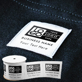 Geschäftslogo-Kleidungsetiketten zum Aufnähen Satinband