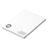 Geschäftslogo Kontaktinfo-Branding Notizblock (Rotiert)