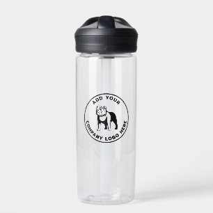 Geschäftslogo Minimalistische Mitarbeiter individu Trinkflasche