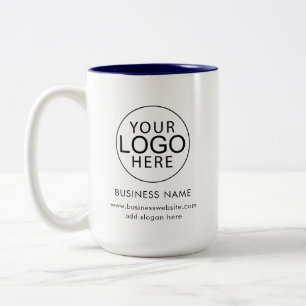Geschäftslogo Mitarbeiter Event individuell Zweifarbige Tasse