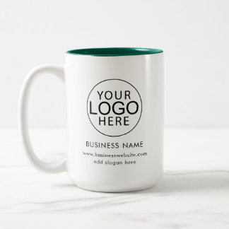Geschäftslogo Mitarbeiter Event individuell Zweifarbige Tasse