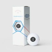 Geschäftslogo Modernes benutzerdefiniertes QR-Code Golfball (Verpackung)