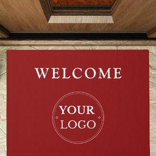 Geschäftslogo Modernes Rot Promotional  Fußmatte