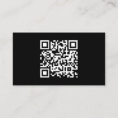 Geschäftslogo-Monogramm scannbare Website Visitenkarte (Rückseite)