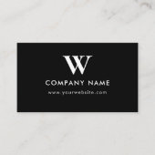 Geschäftslogo-Monogramm scannbare Website Visitenkarte (Vorderseite)