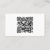 Geschäftslogo-Monogramm scannbare Website Visitenkarte (Rückseite)