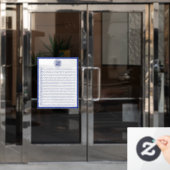 Geschäftslogo Navy Blau Whiteboard Aufgabenliste Fensteraufkleber (Büro Tür)