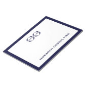 Geschäftslogo Notepad Navy Blue Notizblock (angewinkelt)