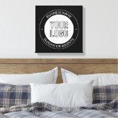 Geschäftslogo oder Design & bearbeitbarer Textbaus Leinwanddruck (Insitu (Schlafzimmer))