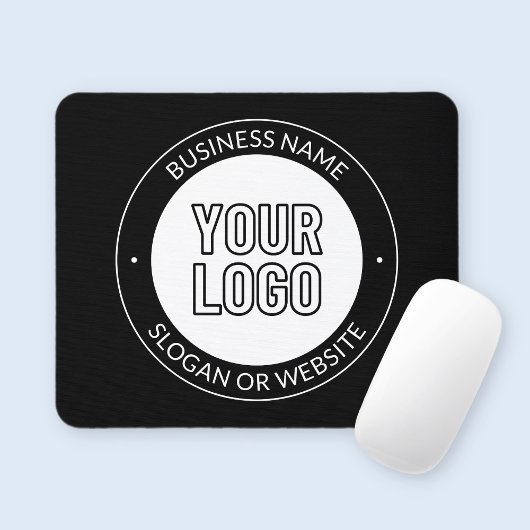 Geschäftslogo oder Design & bearbeitbarer Textbaus Mousepad