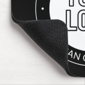 Geschäftslogo oder Design & bearbeitbarer Textbaus Mousepad (Ecke)