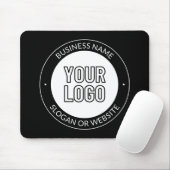 Geschäftslogo oder Design & bearbeitbarer Textbaus Mousepad (Mit Mouse)