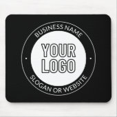 Geschäftslogo oder Design & bearbeitbarer Textbaus Mousepad (Vorne)