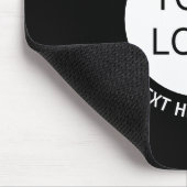 Geschäftslogo oder ein beliebiges Bild & bearbeitb Mousepad (Ecke)