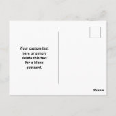 Geschäftslogo oder ein beliebiges Bild & bearbeitb Postkarte (Rückseite)