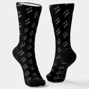Geschäftslogo oder Foto Socken Vorlage - Ihre Farb